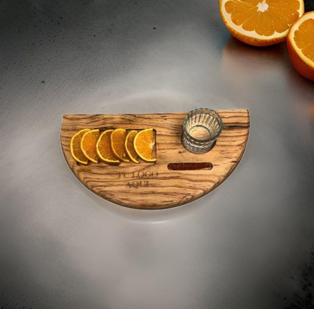 Tabla para mezcal circular