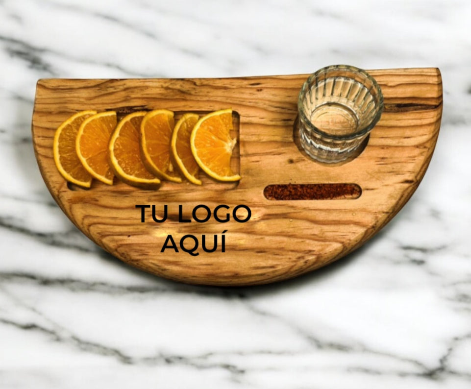 Tabla para mezcal circular